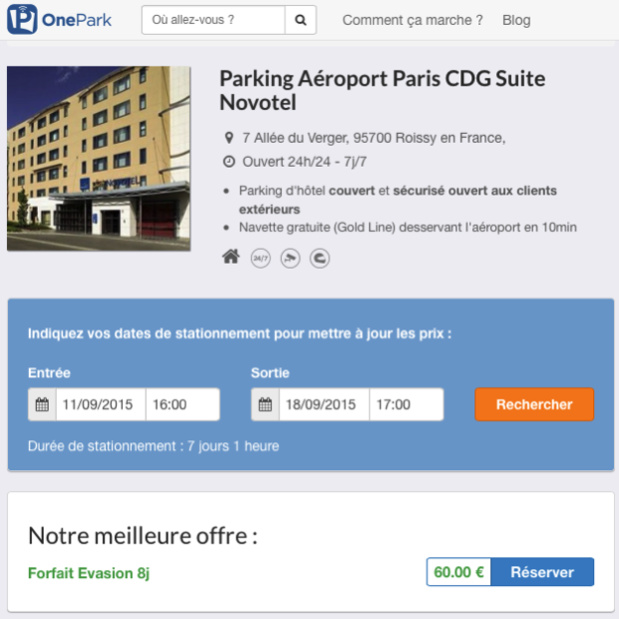 Source : onepark.fr Source : onepark.fr