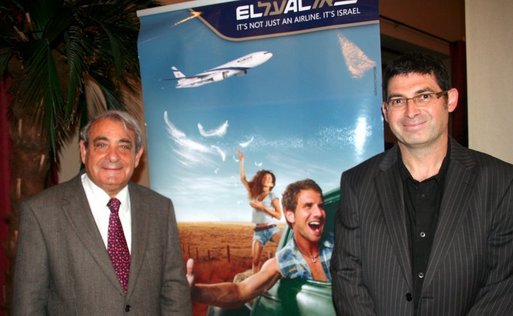 Izy Cohen, directeur général d’El Al pour l’Europe de l’Ouest et Gilles Tetelbom, délégué commercial région Sud,