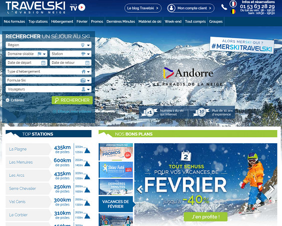 Travelski a passé de bonnes vacances de Noël 2015/2016 - Capture d'écran Travelski a passé de bonnes vacances de Noël 2015/2016 - Capture d'écran