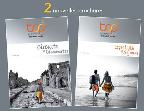 Les deux nouvelles brochures Top Of Travel - DR Les deux nouvelles brochures Top Of Travel - DR