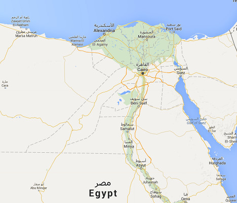 Les touristes mexicains et leurs accompagnateurs égyptiens avaient été tués par l'armée alors qu'ils se trouvaient dans une zone désertique de l'Ouest de l'Egypte - DR : Google Maps