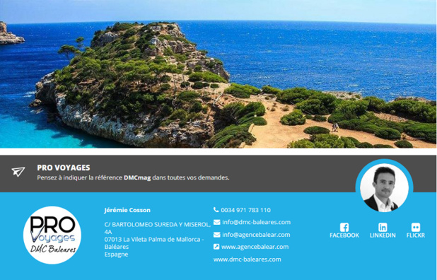 Baléares : Pro Voyages fait son entrée sur DMCMag.com Baléares : Pro Voyages fait son entrée sur DMCMag.com