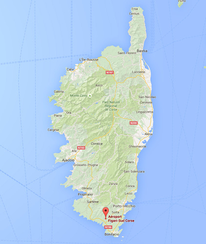 Les vents violents perturbent les décollages et les atterrissages à Figari et Calvi, en Corse - DR : Google Maps Les vents violents perturbent les décollages et les atterrissages à Figari et Calvi, en Corse - DR : Google Maps