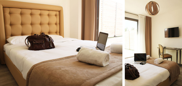 Chambre d'un appart hotel Adonis