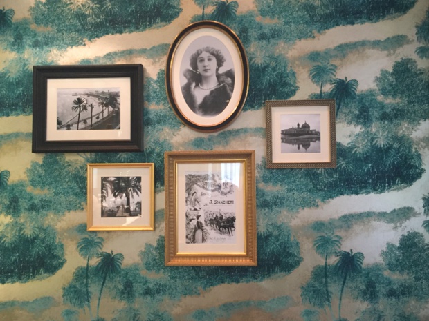 Room of Villa Otéro - with a portrait of Carline Otéro in the middle.