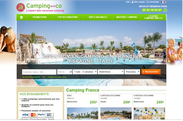 Camping and co a l'intention de proposer plus de 1000 destinations européennes - (c) Camping and co