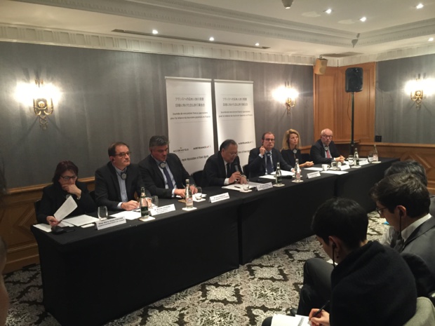 Réunion de travail d'Atout France, des professionnels du tourisme français et japonais à l'hôtel Scribe à Paris le 15 janvier 2016 Réunion de travail d'Atout France, des professionnels du tourisme français et japonais à l'hôtel Scribe à Paris le 15 janvier 2016