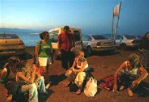 Des touristes en attente d'évacuation à Taba Des touristes en attente d'évacuation à Taba