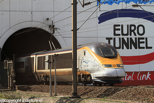 Le trafic ferroviaire est en baisse pour Eurotunnel au 4e trimestre 2015 - Photo : Eurotunnel