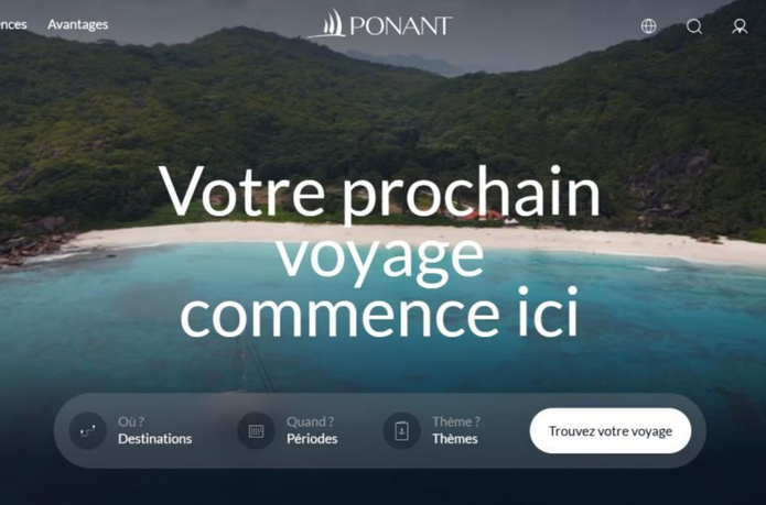PONANT EXPLORATIONS dévoile son nouveau site Internet - Photo : @PONANT PONANT EXPLORATIONS dévoile son nouveau site Internet - Photo : @PONANT