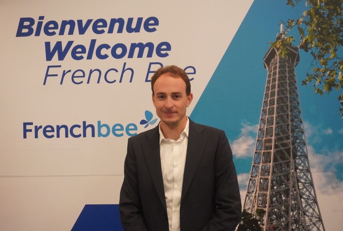 Marc-Antoine Blondeau, directeur général de French bee à Montréal, le 2 mai dernier - Photo : Christophe Hardin Marc-Antoine Blondeau, directeur général de French bee à Montréal, le 2 mai dernier - Photo : Christophe Hardin