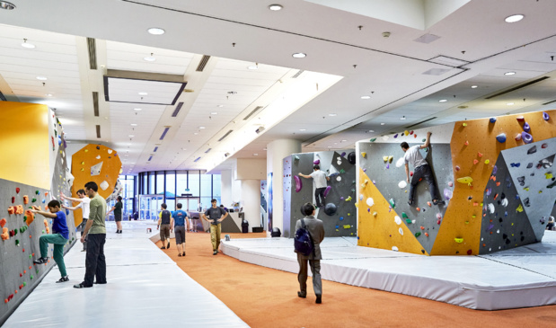 Climbing walls of CNIT Move