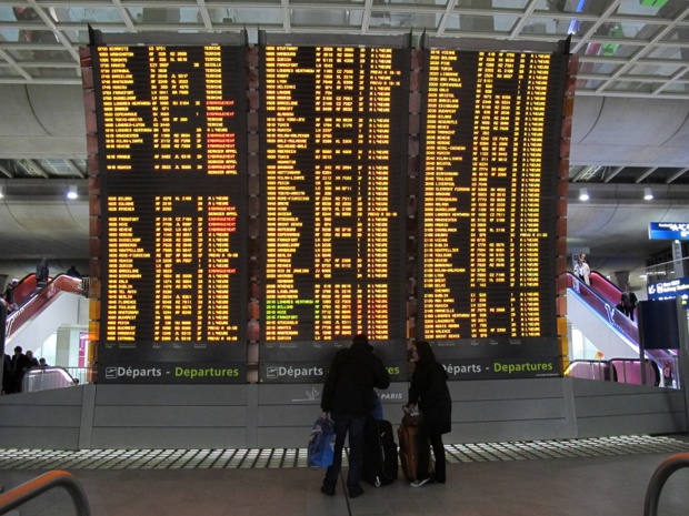 Pour ce mardi 26 janvier, la DGAC a demandé aux compagnies aériennes de supprimer 20% de leurs vols, pour les aéroports de Paris CDG, Orly, Bordeaux, Marseille, Nice, Toulouse, Lyon et Nantes - DR : A.B.