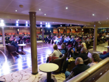 Stéphane Bern lors d'une conférence à l'occasion d'une croisière organisée par Media Up - Photo DR