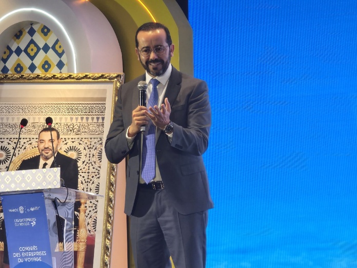 Achraf Fayda, directeur général de l'ONMT a dévoilé à l'occasion du congrès des EDV qui se tenait à Taghazout jusqu'au 18 juin, le plan extrêmement ambitieux du Maroc. - Photo CE Achraf Fayda, directeur général de l'ONMT a dévoilé à l'occasion du congrès des EDV qui se tenait à Taghazout jusqu'au 18 juin, le plan extrêmement ambitieux du Maroc. - Photo CE