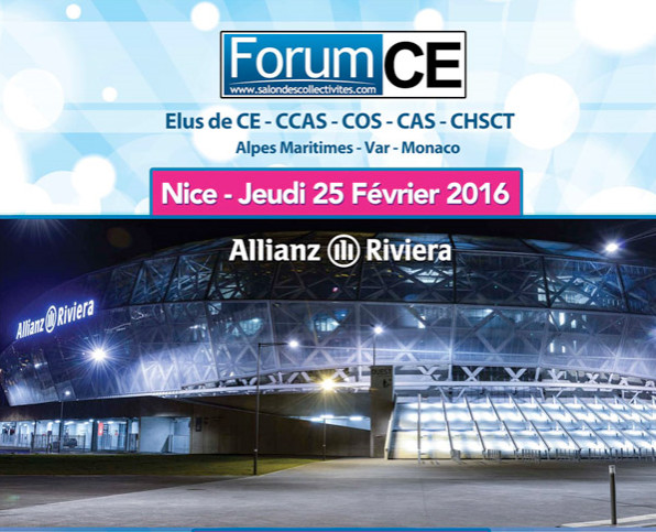 Nice : la Salon des CE et des Collectivités à l'Allianz Riviera le 25 février 2016