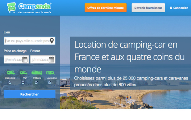 Un site de location de camping-cars aux quatre coins du monde - (c) Capture Campanda Un site de location de camping-cars aux quatre coins du monde - (c) Capture Campanda