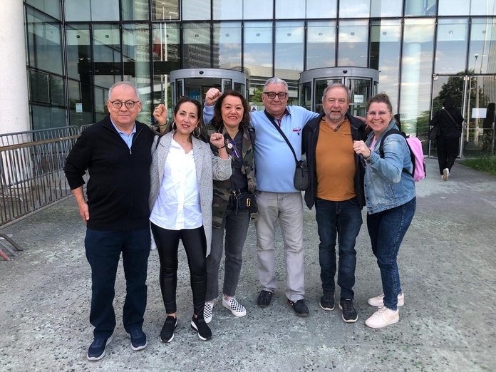 Les anciens cadres de TUI France présents lors de l'audience - Photo Lazare Razkallah