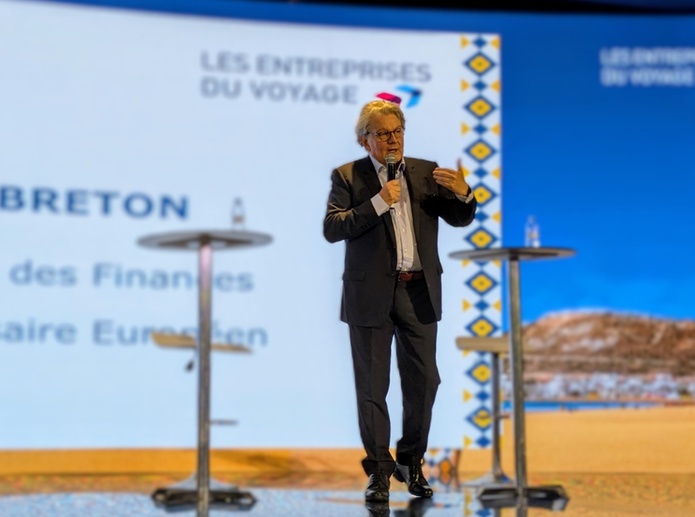 Thierry Breton estime que les pros du tourisme doivent être "très attentifs" au monde qui se redessine - Crédit photo : RP Thierry Breton estime que les pros du tourisme doivent être "très attentifs" au monde qui se redessine - Crédit photo : RP