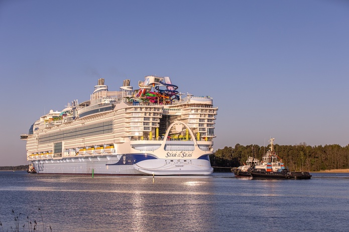 Royal Caribbean entame les essais en mer de Star of the Seas - Photo : @Royal Caribbean Royal Caribbean entame les essais en mer de Star of the Seas - Photo : @Royal Caribbean