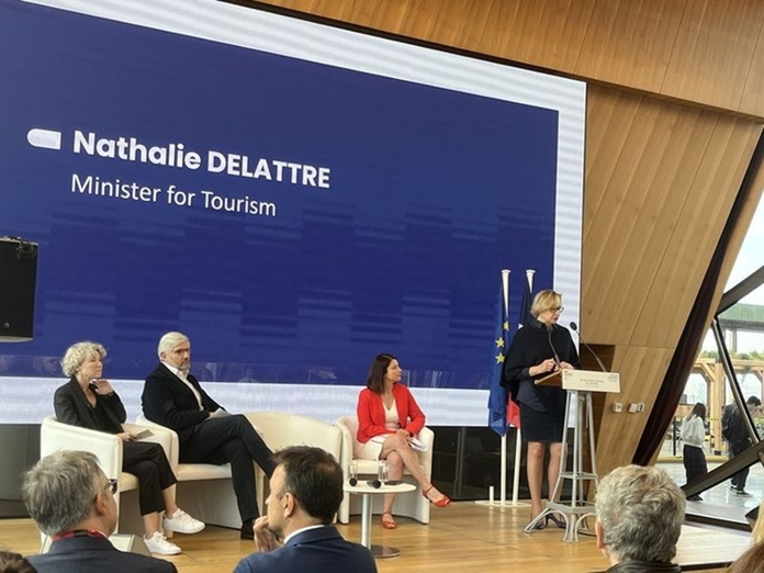 Nathalie Delattre, ministre déléguée chargée du tourisme (Photo Paula Boyer) Nathalie Delattre, ministre déléguée chargée du tourisme (Photo Paula Boyer)