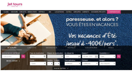 Jet tours lance son nouveau site B2B