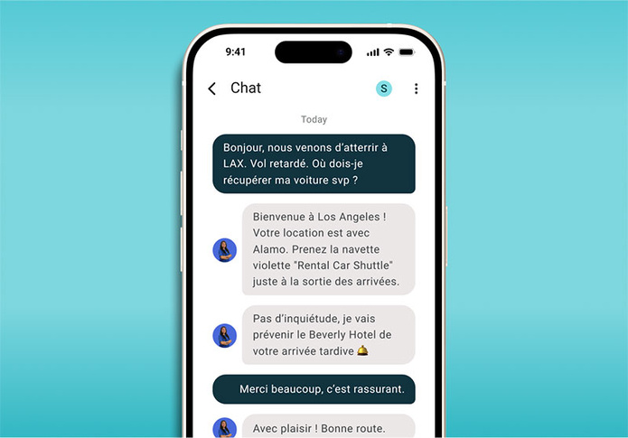 Un autre aspect essentiel est la fonction d’appel et de chat intégrée © OnSpot