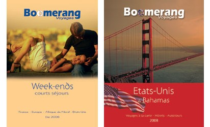 Boomerang : deux nouvelles brochures été, courts séjours et USA