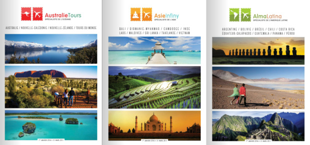 Les nouvelles brochures Australie Tours, Asie Infiny et Alma Latina - Photo DR