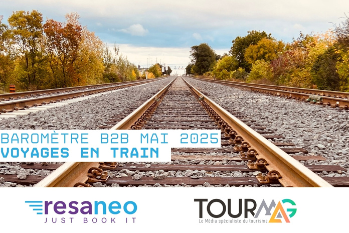 TourMaG publie le premier baromètre B2B du voyage en train avec Resaneo ! - Photo Canva