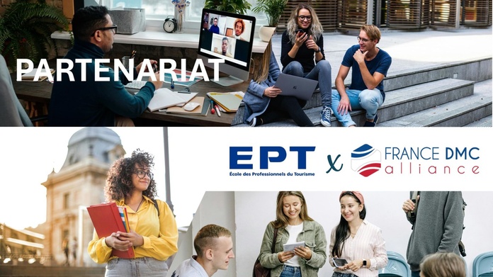 France DMC Alliance et l’EPT réfléchissent aux passerelles qui seront mises en place, pour former davantage les étudiants à la vente de la France - Photo : EPT / France DMC Alliance France DMC Alliance et l’EPT réfléchissent aux passerelles qui seront mises en place, pour former davantage les étudiants à la vente de la France - Photo : EPT / France DMC Alliance