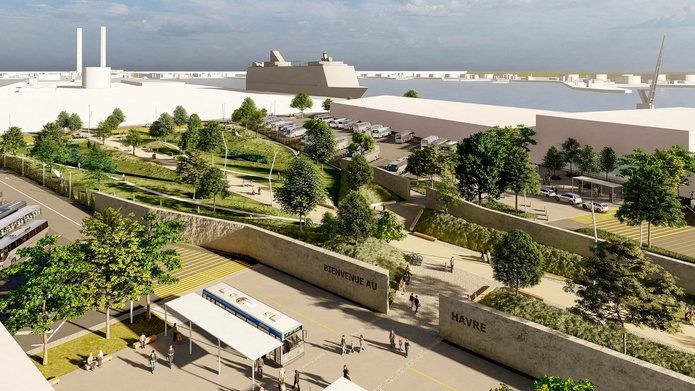 Vue de l'allée pietonne pointe de floride - Photo :  AIA Territoires Vue de l'allée pietonne pointe de floride - Photo :  AIA Territoires