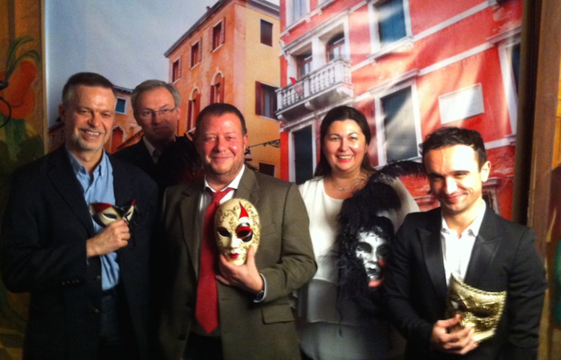 L'équipe de Travel Lab Kuoni lors de la soirée de renaissance de la marque Donatello. DR-LAC