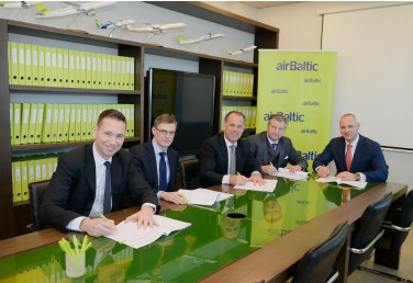 L'accord a été signé avec le gouvernement letton - Photo : Air Baltic