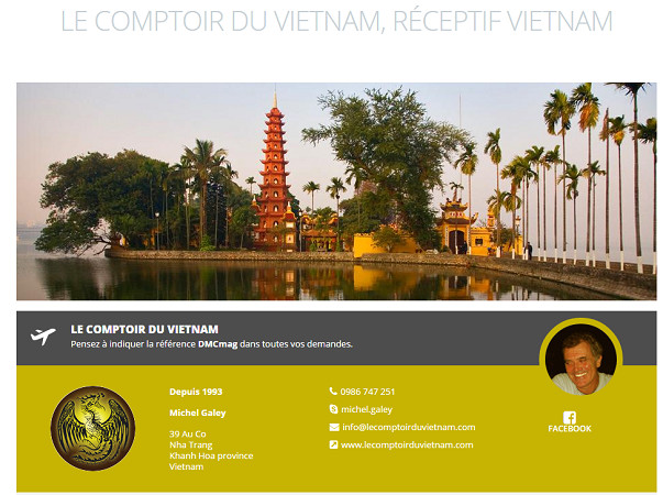 La fiche de Comptoir du Vietnam sur DMCMag.com - Capture d'écran La fiche de Comptoir du Vietnam sur DMCMag.com - Capture d'écran