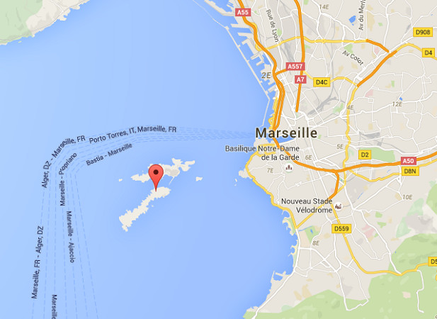 Les îles du Frioul sont situées à quelques centaines de mètres du Vieux-Port de Marseille - DR : Google Maps