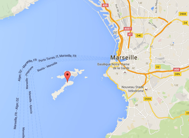 Les îles du Frioul sont situées à quelques centaines de mètres du Vieux-Port de Marseille - DR : Google Maps Les îles du Frioul sont situées à quelques centaines de mètres du Vieux-Port de Marseille - DR : Google Maps