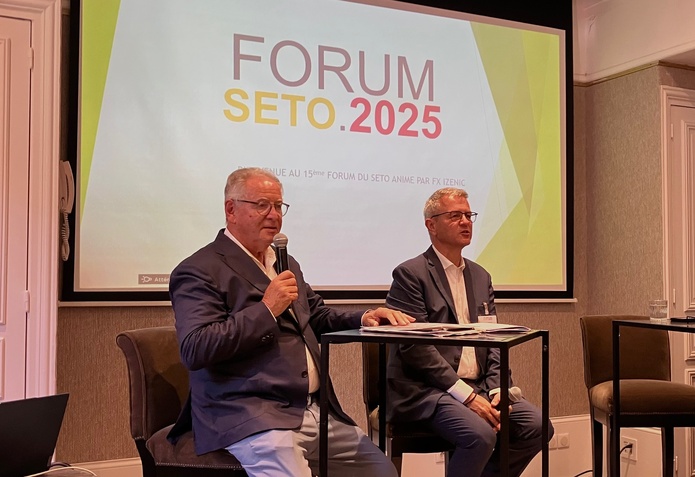 René-Marc Chikli (président sortant) et Hervé Tilmont, DG du SETO. (c).T.Beaurepère René-Marc Chikli (président sortant) et Hervé Tilmont, DG du SETO. (c).T.Beaurepère