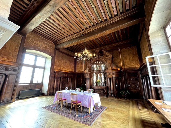 La salle à manger de l'abbé du Château du Clos de Vougeot (© PB)