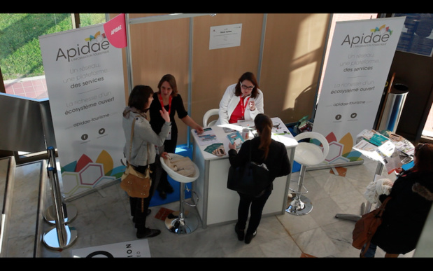 Le réseau Apidae était présent sur un stand lors de #VEM7 (c) Johanna Gutkind Le réseau Apidae était présent sur un stand lors de #VEM7 (c) Johanna Gutkind