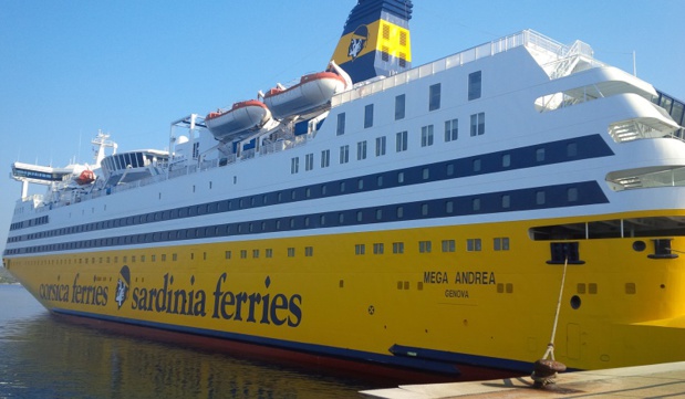 Le Mega Andrea va desservir la Sardaigne au départ de France : Porto Torres depuis Toulon et Golfo Aranci, dans la province d'Olbia, au départ de Nice - DR : Corsica Ferries