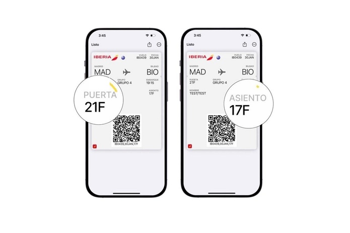 Iberia lance une carte d'embarquement actualisée en temps réel - Photo : @Iberia