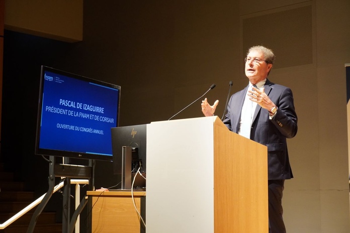 Pascal de Izaguirre a défendu « le transport aérien, un bien commun à préserver et à décarboner » - Photo : C. Hardin