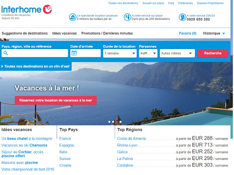 InterHome renforce ses activités en Suisse - Capture d'écran InterHome renforce ses activités en Suisse - Capture d'écran