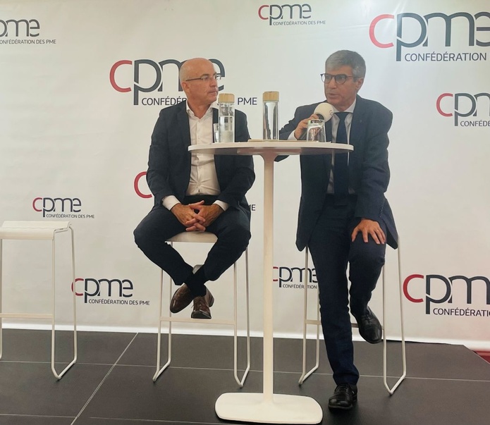 Thomas Juin et Laurent Timsit ont appelé à la définition d’une véritable stratégie pour le transport aérien - Photo : C. Hardin Thomas Juin et Laurent Timsit ont appelé à la définition d’une véritable stratégie pour le transport aérien - Photo : C. Hardin