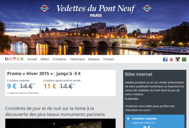 France Tourisme rachète le groupe des Vedettes du Pont Neuf