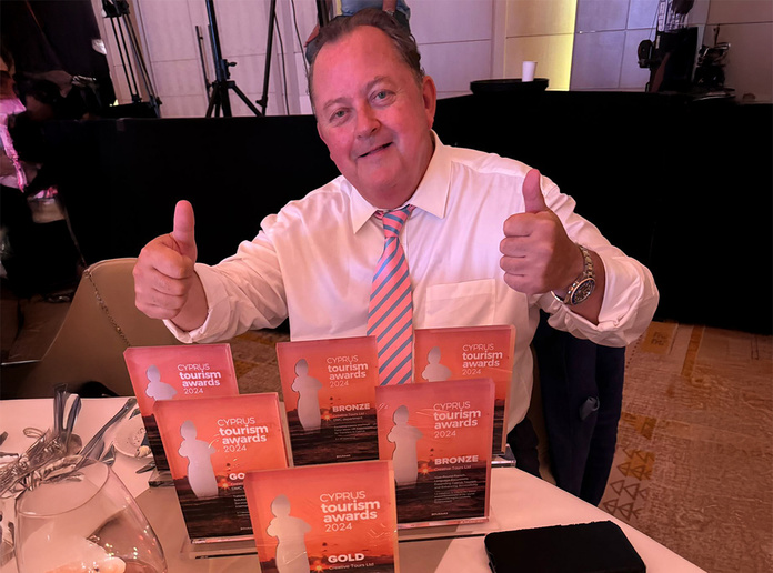 Christophe Chaillou at the Cyprus Tourism Awards © Creative Tours Christophe Chaillou at the Cyprus Tourism Awards © Creative Tours