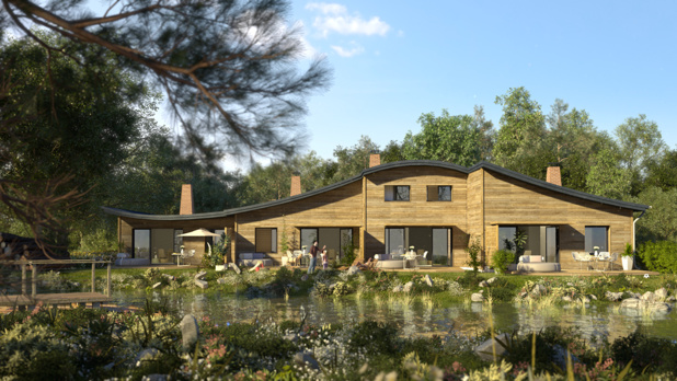 Maquette d'un cottage Villages Nature Paris Maquette d'un cottage Villages Nature Paris