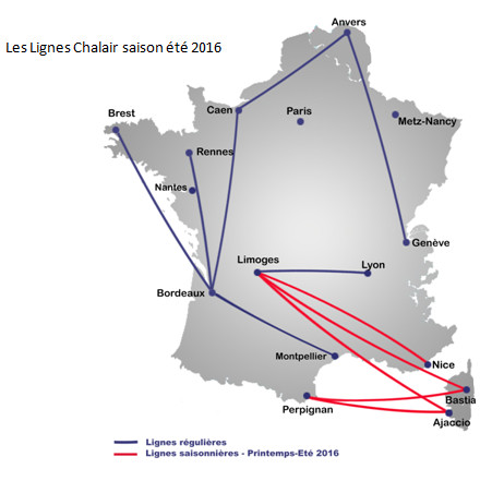Chalair lance Bordeaux - Caen dès mars 2016