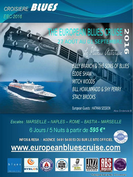 Croisière Blues Européenne : Voyages Byblos remet ça en 2016